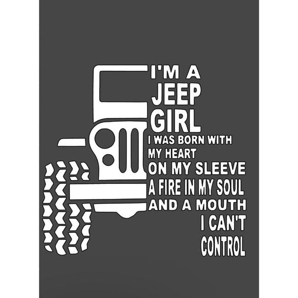 Jeep Girl Tie Dye Vinyl Car Decal - Picture 5 of 11